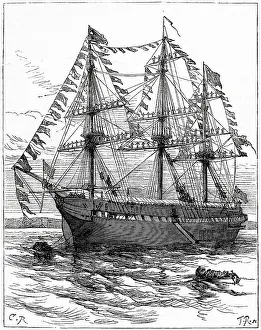 Chichester Prints: The Chichester, ship off Greenhithe, Kent