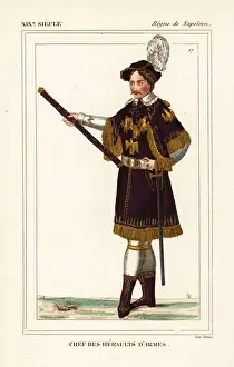 Toque Prints: Chief Herald of Arms, Napoleonic era