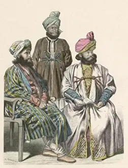 Kabul Prints: Chief of Kabul & his Men