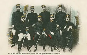 The Chief and Officers of the Cretan Police, Greece