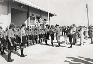 Chief Scout decorating Kings Scout, Bahamas