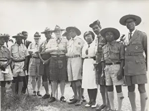Chief Scout Sir Charles Maclean in Ghana, West Africa