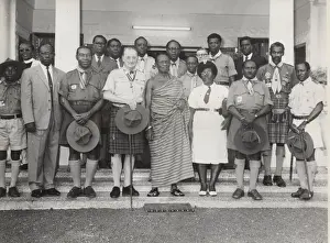 Ghana Prints: Chief Scout Sir Charles Maclean in Ghana, West Africa