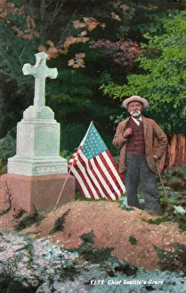 Banner Collection: Chief Seattles Grave
