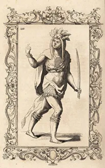 Huyot Prints: Chief Utina of the Timucuan people, Florida
