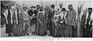 Images Dated 19th November 2019: Chiefs from Arabia and the Gulf visiting the King, 1919