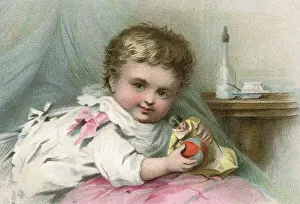 C1880 Prints: CHILD IN BED 2 / 3 C1880