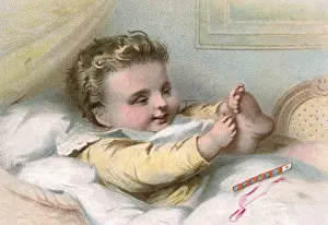 C1880 Prints: CHILD IN BED 3 / 3 C1880