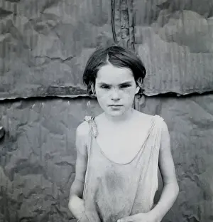 Oklahoma Prints: Child living in Oklahoma City shacktown