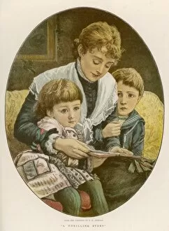 Nostalgia Collection: Child Mother Reads 1879