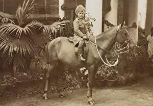 Images Dated 11th July 2012: Child mounted and dressed in Indian Cavalry Uniform