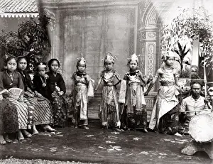 Child performers Batavia Indonesia or Malay peninsula