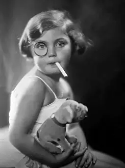 Drugs Prints: Child Smoking Cigarette