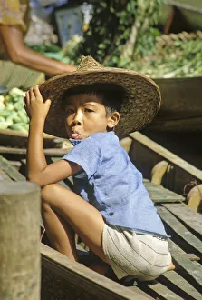 Child sticks toungue out, Bangkok Child sticks toungue out, Bangkok