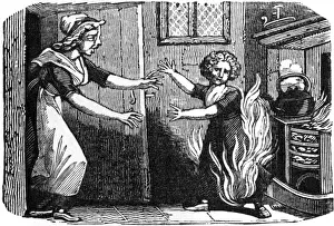May17 Prints: Child who played with fire, c. 1800