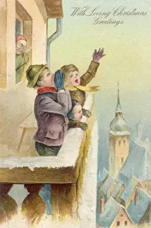 Shout Prints: Children on Balcony