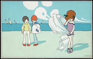 Children on Beach 2 of 4