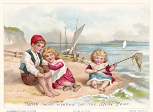 Images Dated 3rd October 2019: Children on the beach