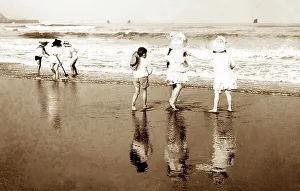 Children on the Beach Victorian period