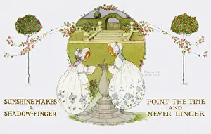 Children in a beautiful garden