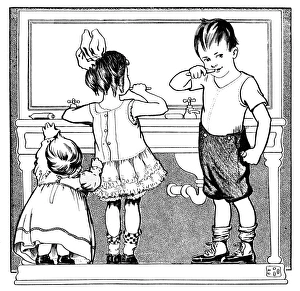 Images Dated 6th January 2012: Children brushing their teeth