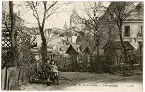 Coeur Prints: Children on the Butte, Montmartre, Paris, France