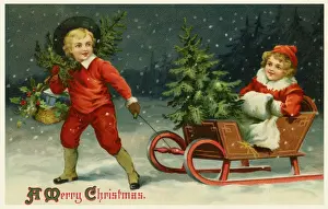 Children celebrating Xmas
