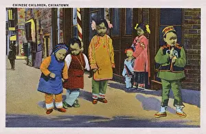 Chinatown Prints: Children, Chinatown, San Francisco, California, USA