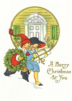 Girl Carries Presents