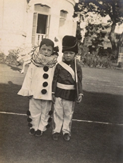 Images Dated 20th October 2016: Children in clown and soldier fancy dress