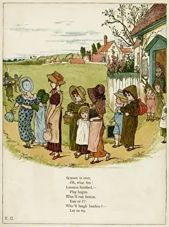 Children coming out of school