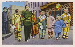 Children in costume, Chinatown, San Francisco, USA