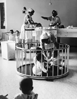 Nurseries Prints: Children in Creche 1960