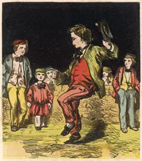 Hornpipe Prints: Children Dancing 1867