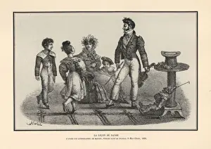 Genie Prints: Children dancing in front of a dance master