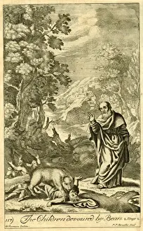 1690 Prints: The children devoured by bears