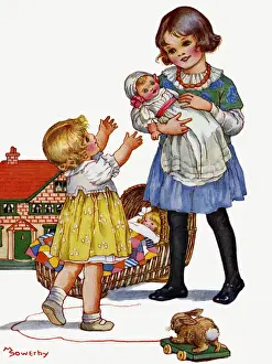 Millicent Prints: Children and dolls