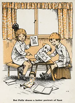 Sketching Prints: Children drawing