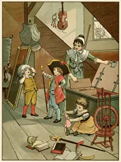 Pretend Prints: Children dressing up 1890