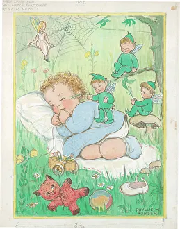 Children dressing up playing Children's Postcard