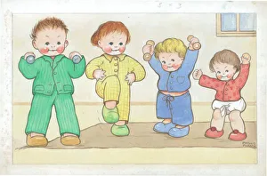 Children dressing up/playing