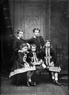 Children of Edward VII circa. 1875
