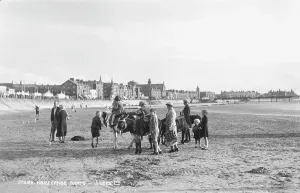 Morecambe Prints: Children Enjoying a Day at Morecambe Sands