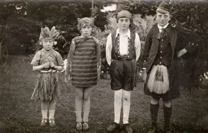 Four children in fancy dress, c. 1925