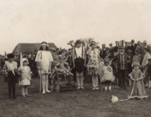 Children in fancy dress at a carnival or fete Children in fancy dress at a carnival or fete