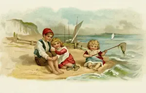 Children fishing