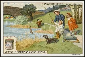 Children Fishing / Liebig