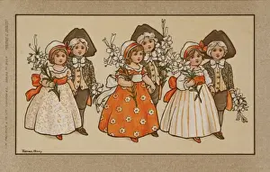 Children with flowers
