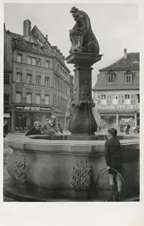 Josef Prints: Children and fountain, Kaiserslautern, Germany