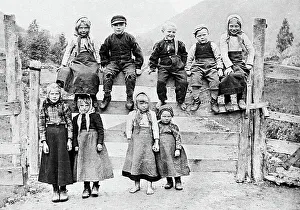 Idyll Prints: Children on Gate